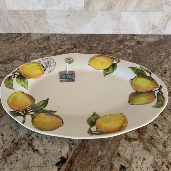 Effetti Home Lemons Cite des Citrons Oval Platter - Picture 1 of 6